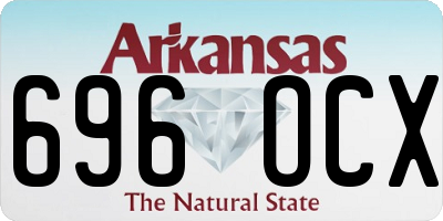 AR license plate 696OCX