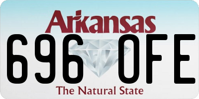 AR license plate 696OFE