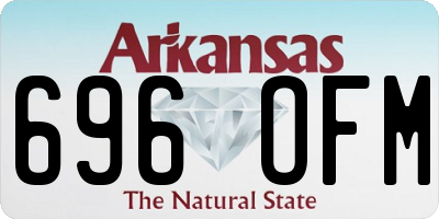 AR license plate 696OFM