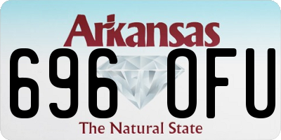 AR license plate 696OFU