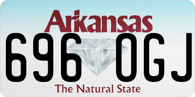 AR license plate 696OGJ