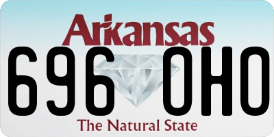 AR license plate 696OHO