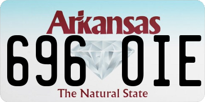 AR license plate 696OIE