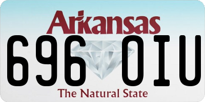 AR license plate 696OIU