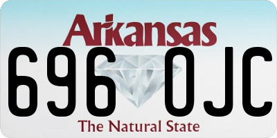 AR license plate 696OJC