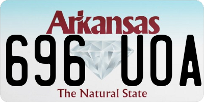 AR license plate 696UOA