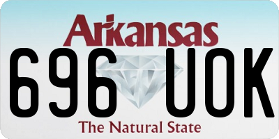 AR license plate 696UOK