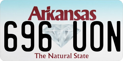 AR license plate 696UON