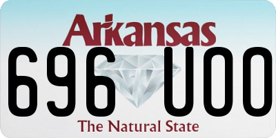 AR license plate 696UOO