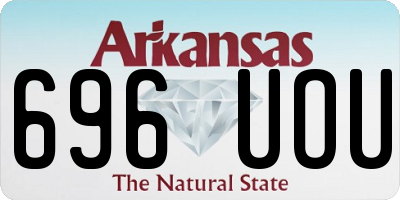AR license plate 696UOU