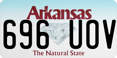 AR license plate 696UOV