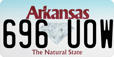AR license plate 696UOW