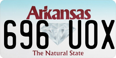 AR license plate 696UOX