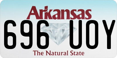AR license plate 696UOY