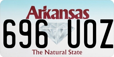 AR license plate 696UOZ