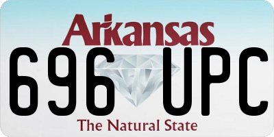 AR license plate 696UPC