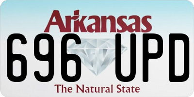 AR license plate 696UPD