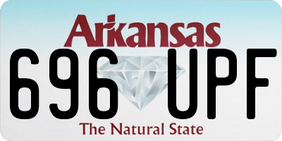 AR license plate 696UPF