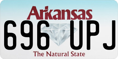 AR license plate 696UPJ
