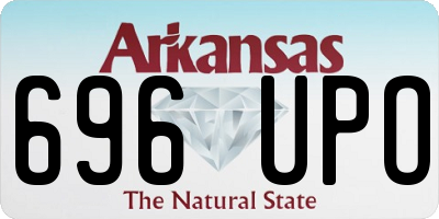 AR license plate 696UPO