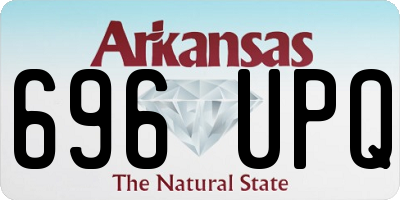 AR license plate 696UPQ
