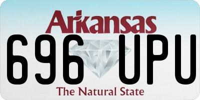 AR license plate 696UPU
