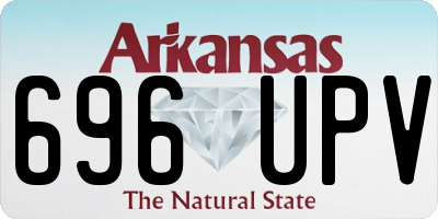 AR license plate 696UPV