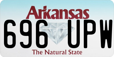 AR license plate 696UPW