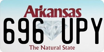 AR license plate 696UPY