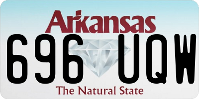 AR license plate 696UQW