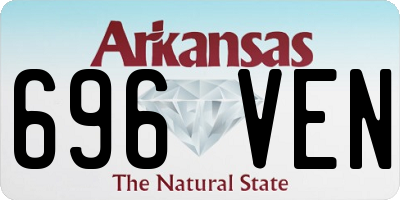 AR license plate 696VEN