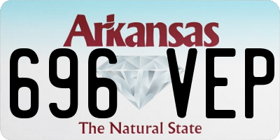 AR license plate 696VEP