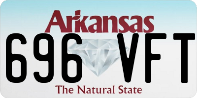 AR license plate 696VFT