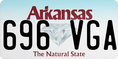 AR license plate 696VGA
