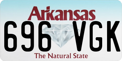 AR license plate 696VGK