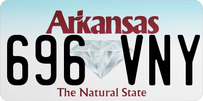AR license plate 696VNY