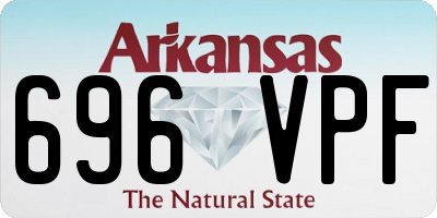 AR license plate 696VPF