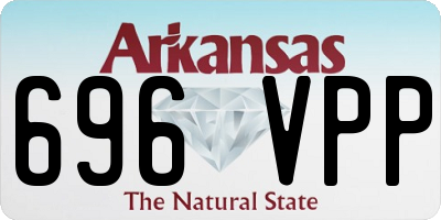 AR license plate 696VPP
