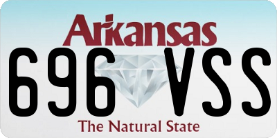 AR license plate 696VSS