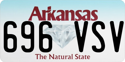 AR license plate 696VSV