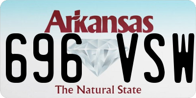 AR license plate 696VSW