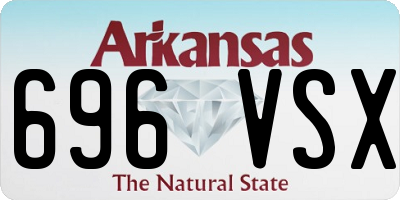 AR license plate 696VSX