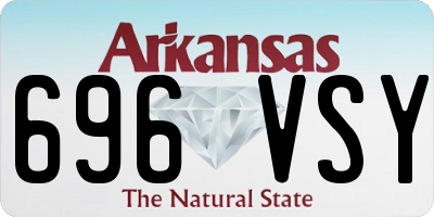 AR license plate 696VSY