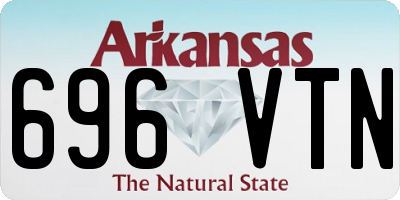 AR license plate 696VTN