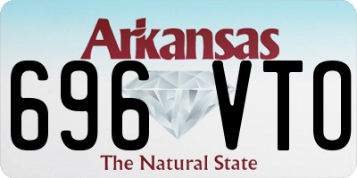 AR license plate 696VTO