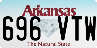 AR license plate 696VTW