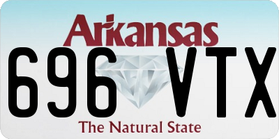 AR license plate 696VTX