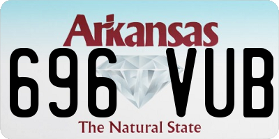 AR license plate 696VUB