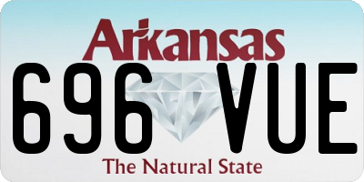 AR license plate 696VUE