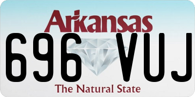 AR license plate 696VUJ
